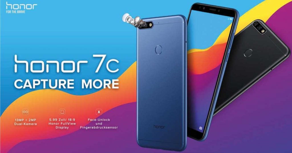 Honor 7C vorgestellt: Dual Kamera-Smartphone für unter 180 €