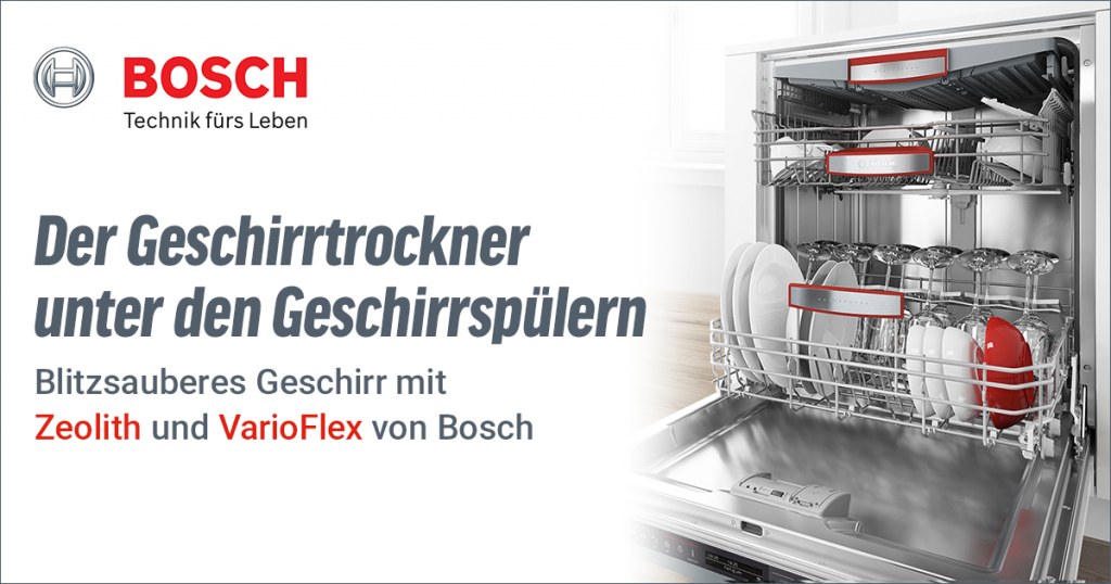 Bosch Geschirrspüler mit VarioFlex und Zeolith