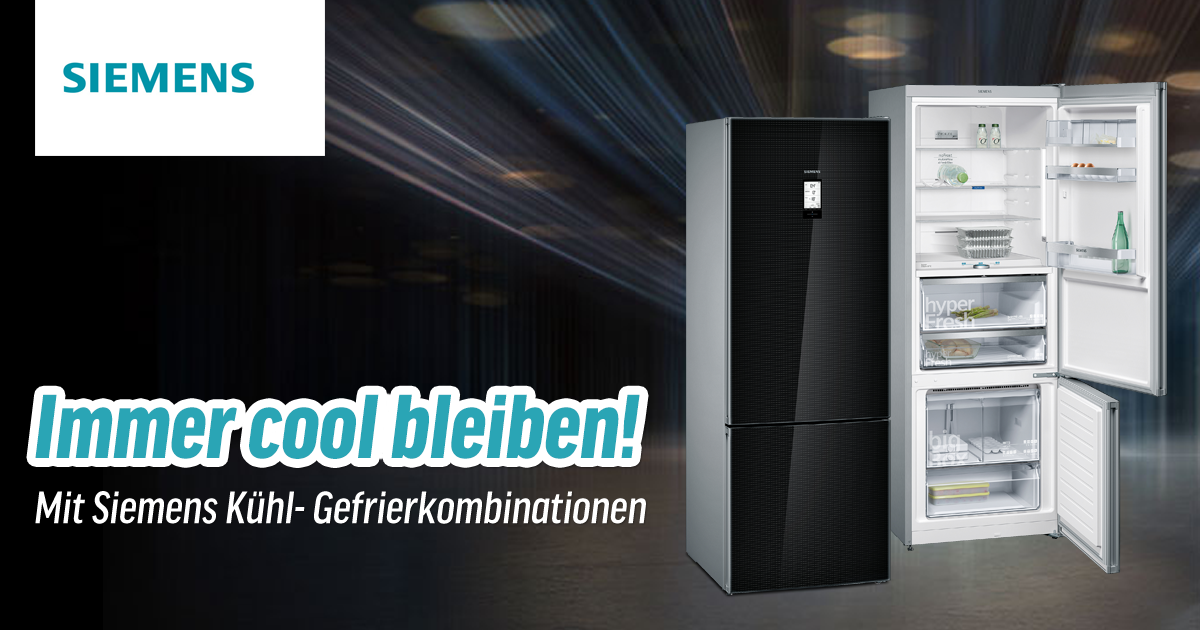 Mehr Platz, mehr Frische: Siemens Kühl- und Gefrierkombinationen