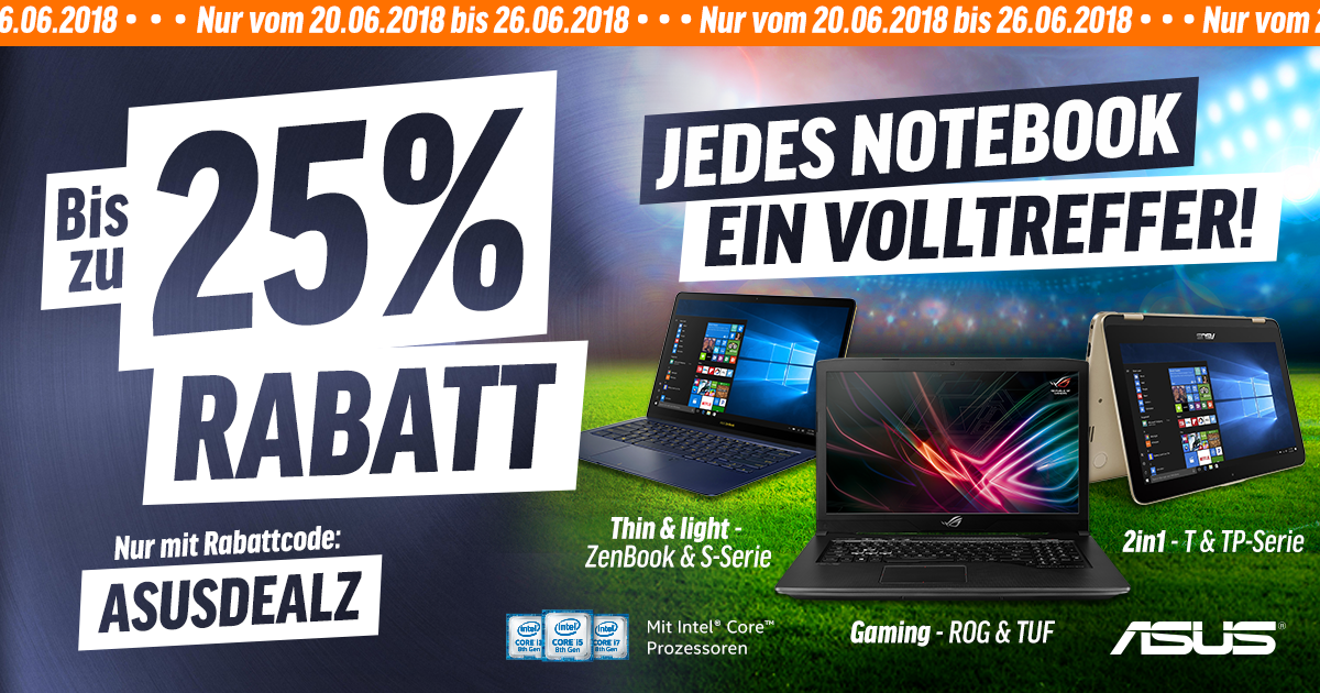 ASUS WM Rabatte – bis zu 25% auf ausgesuchte Notebooks sparen