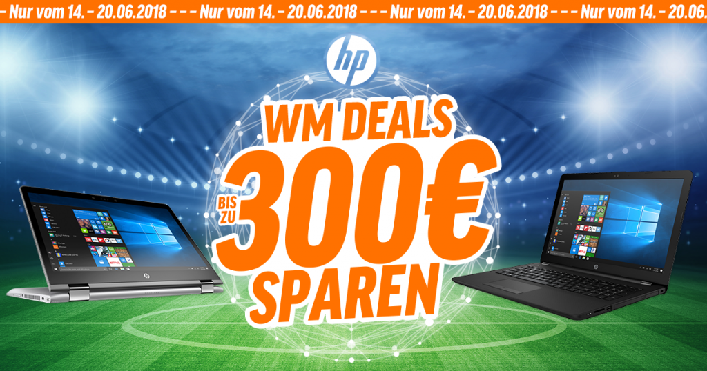 HP WM Deals – bis zu 300€ auf ausgewählte HP-Notebooks sparen
