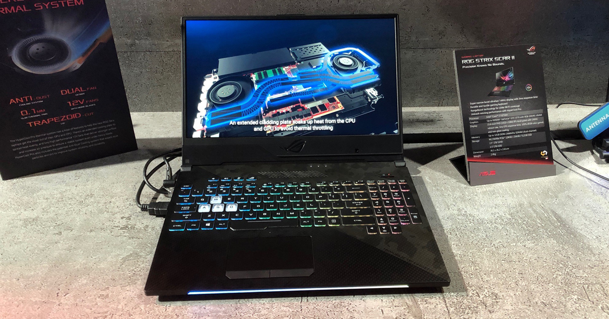 Asus ROG Strix Scar II: schlankes Gaming-Notebook für FPS-Titel