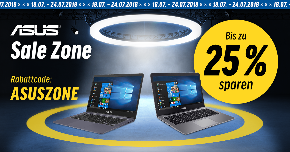ASUS Sale Zone – bis zu 25% Rabatt auf ausgewählte Notebooks