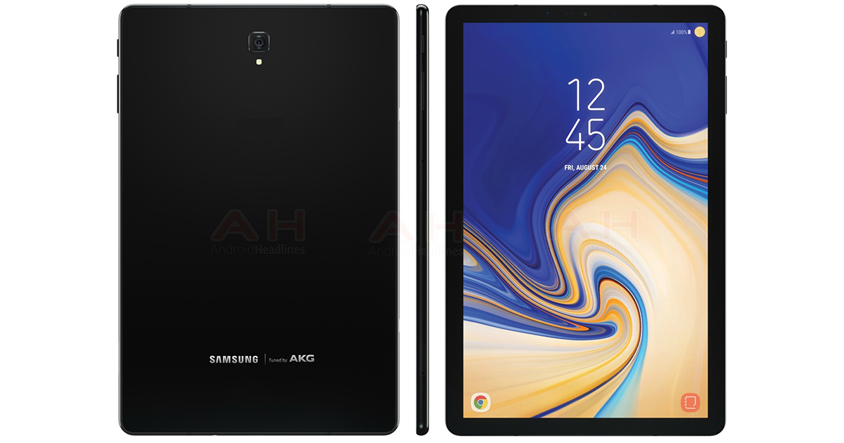 Renderbild des Samsung Galaxy Tab S4 geleakt