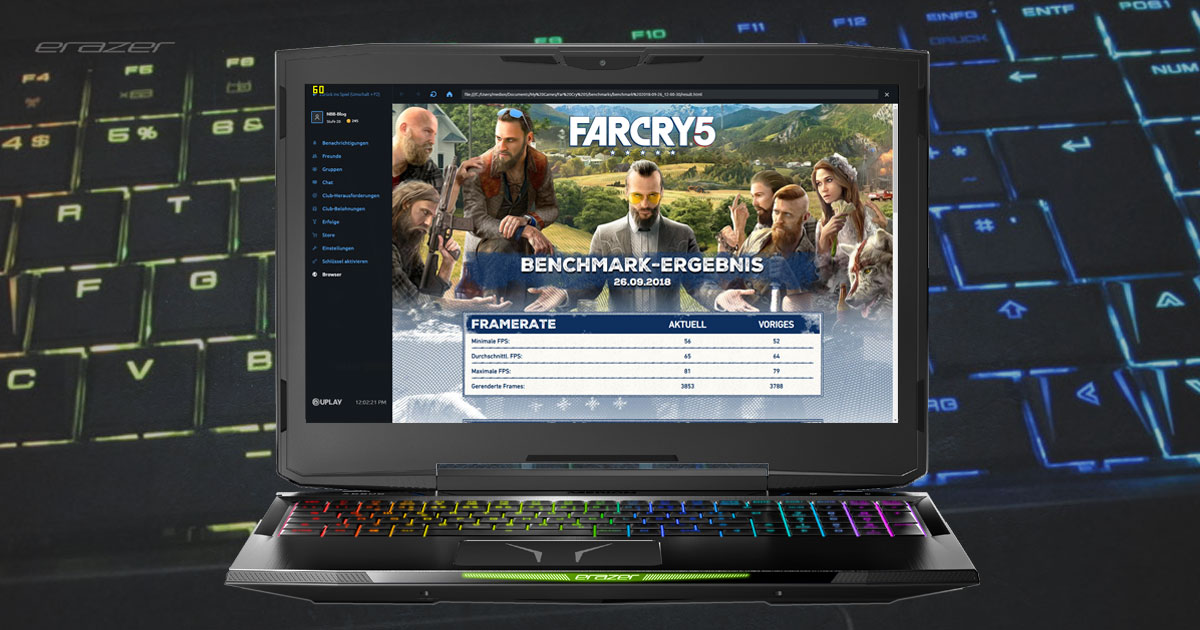 MEDION ERAZER X6805 – schickes Gaming Notebook mit Hexa-Core-CPU und GTX 1060 im Test