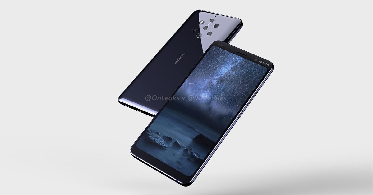 Leak: So soll das Nokia 9 mit fünf Kameras aussehen
