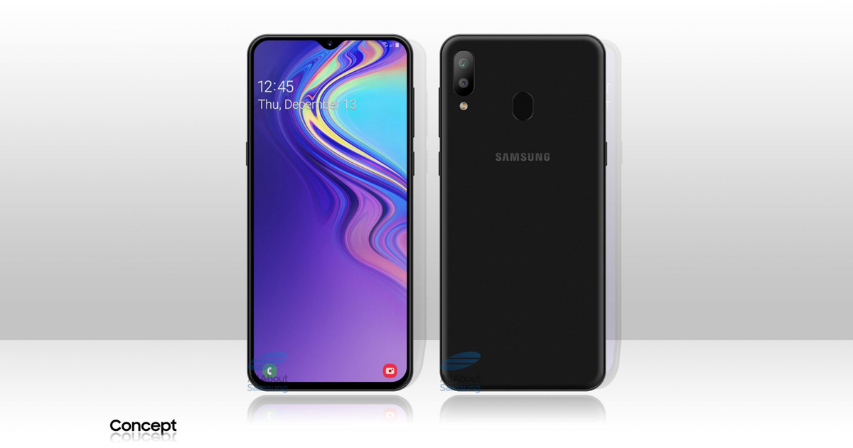 Konzept: So könnte das Samsung Galaxy M20 mit 5000 mAh-Akku aussehen