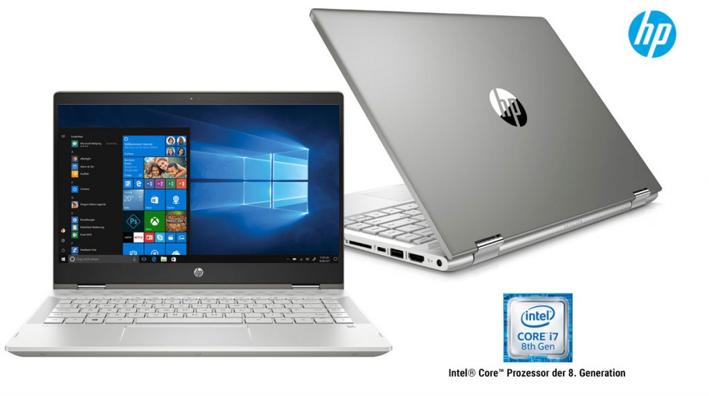 HP Pavilion x360 14-cd0005ng – Convertible-Notebook mit 14″ Display im Test