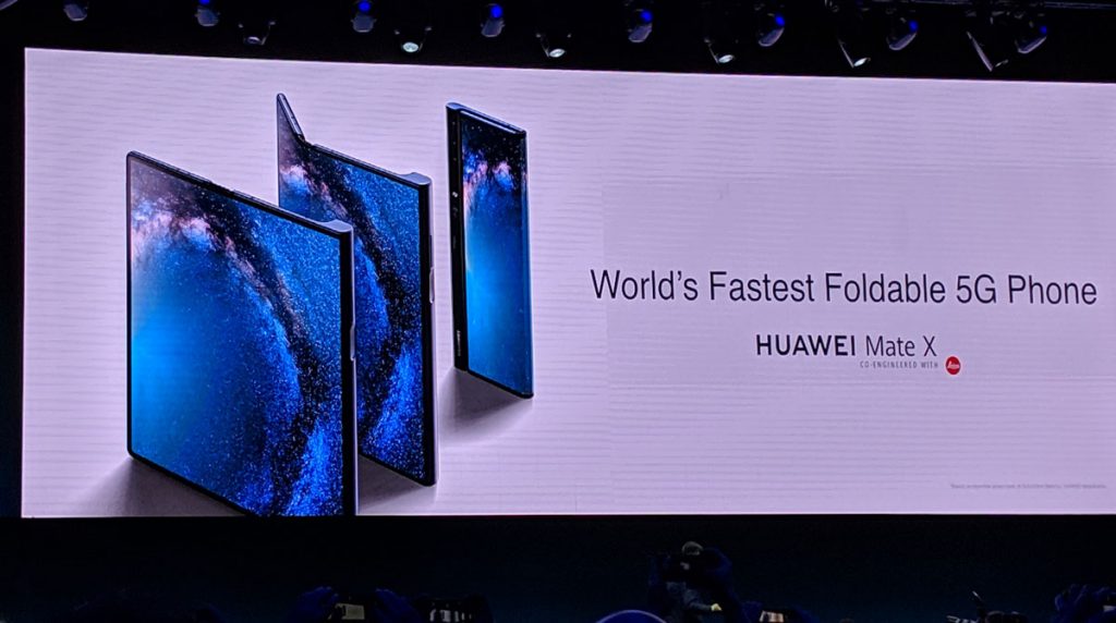 [MWC 2019] Huawei Mate X: Huawei stellt faltbares Smartphone mit 5G vor
