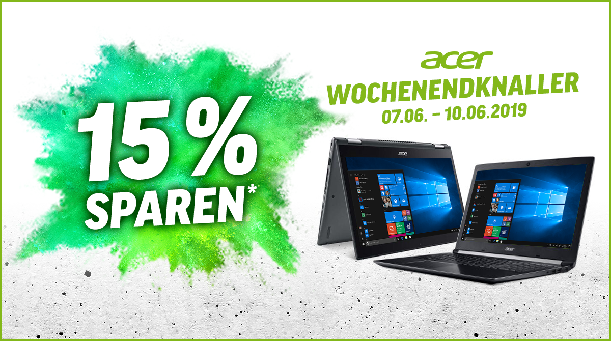 Spare 15% bei unseren Acer Wochenend-Knallern