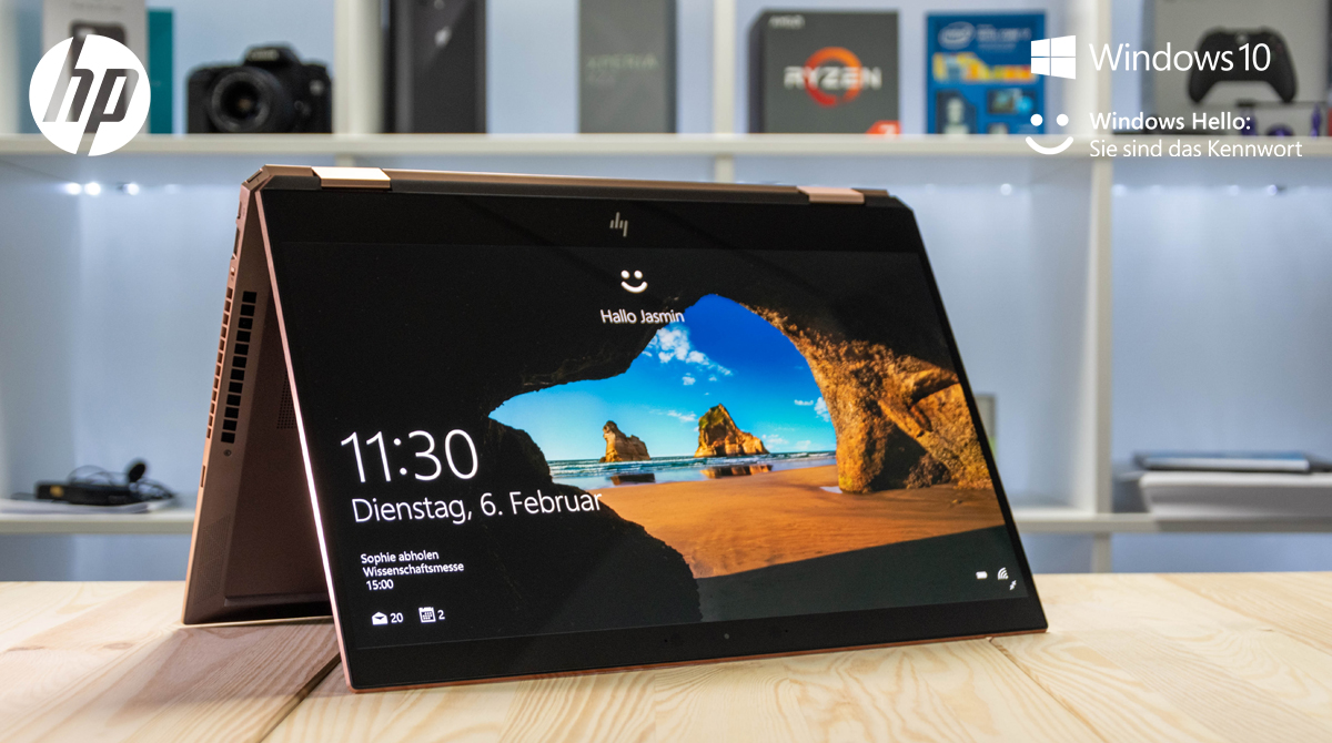 HP Spectre x360 15-df0012ng im Test: Kantiges Convertible mit OLED-Display und Intel Optane