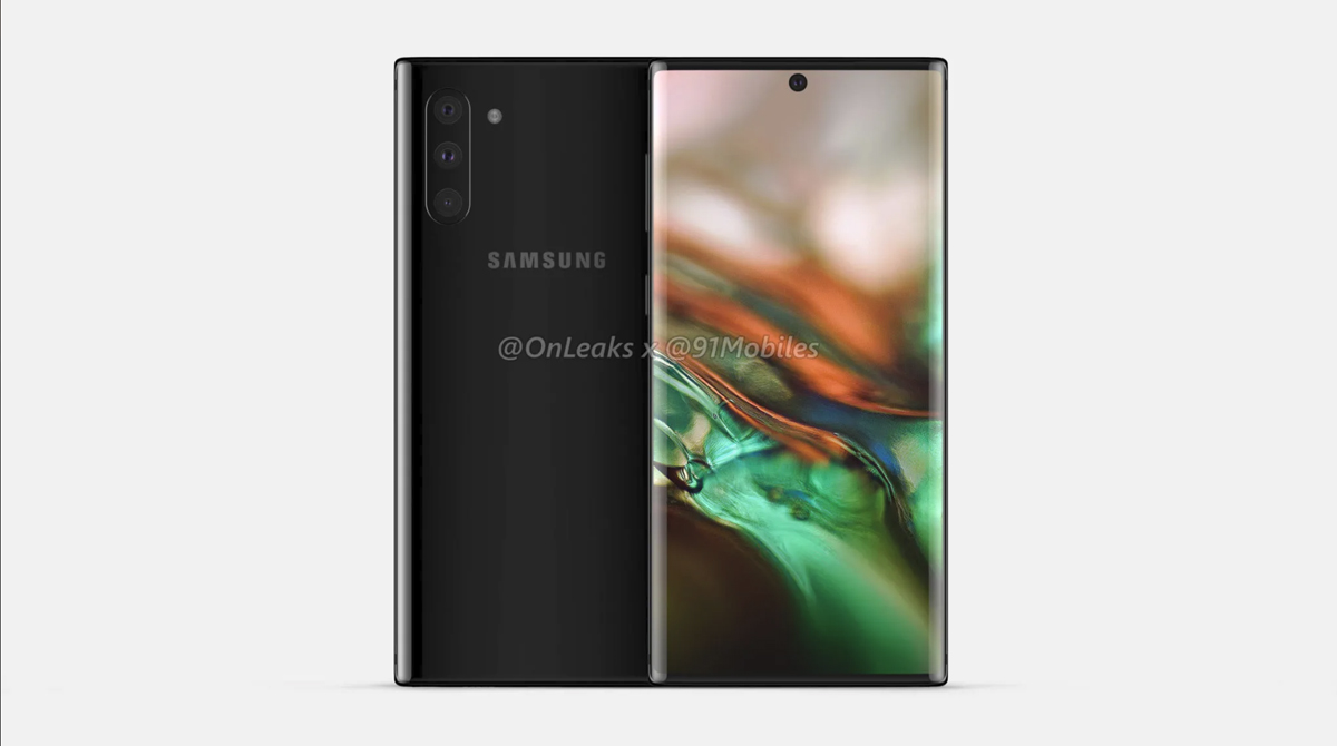 So soll das Galaxy Note 10 aussehen