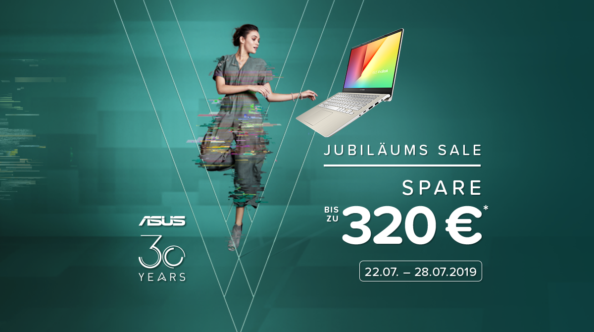 Bis zu 320 Euro beim ASUS Jubiläums-Sale sparen