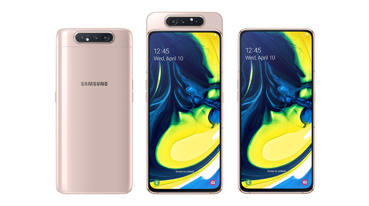 Galaxy A80: Samsung lässt die Triple-Kamera rotieren