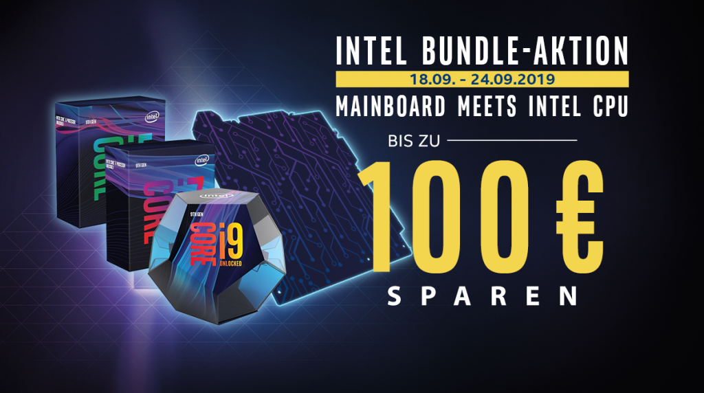 Spare bis zu 100 Euro beim Kauf eines neuen Mainboards und neuer Intel-CPU