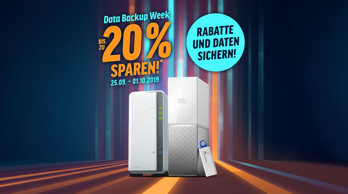 Data Backup Week: Erweitere deinen Speicher und spare dabei