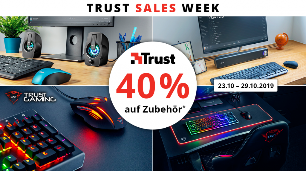Trust Sales Week: Spare 40% bei Zubehör