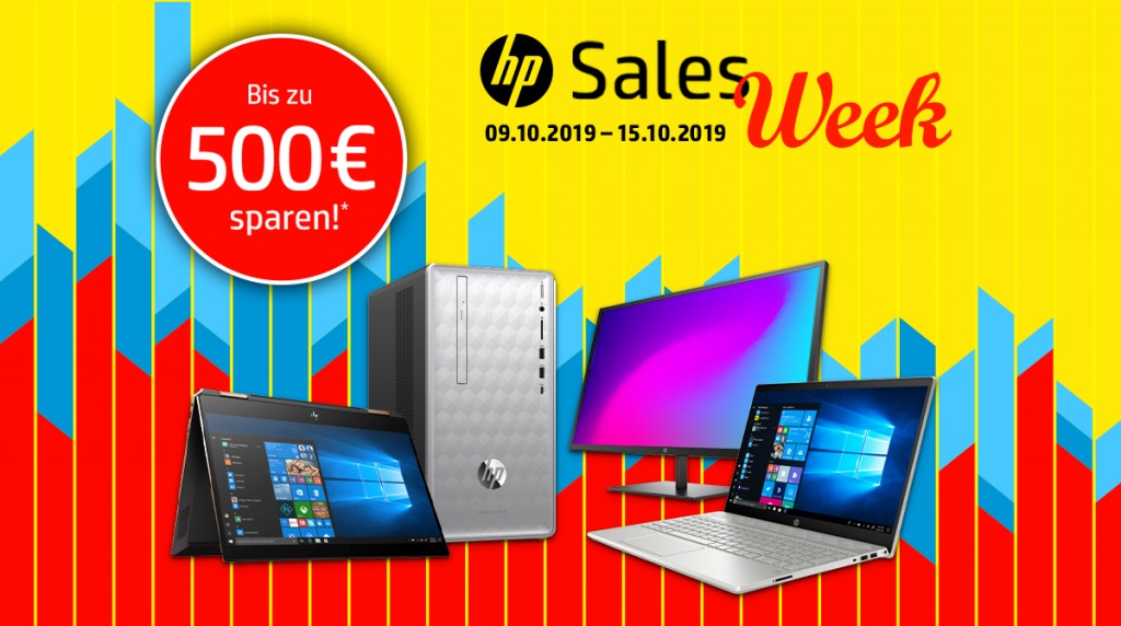 Spare bis zu 500 Euro bei der HP Sales Week