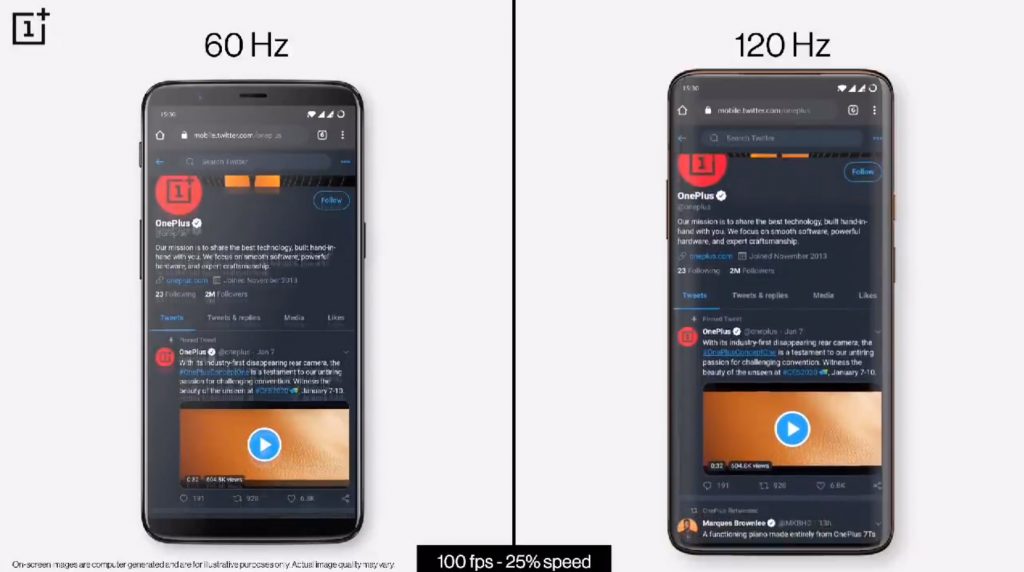 Smartphone-Displays: Der Unterschied zwischen 60 und 120 Hz im Video