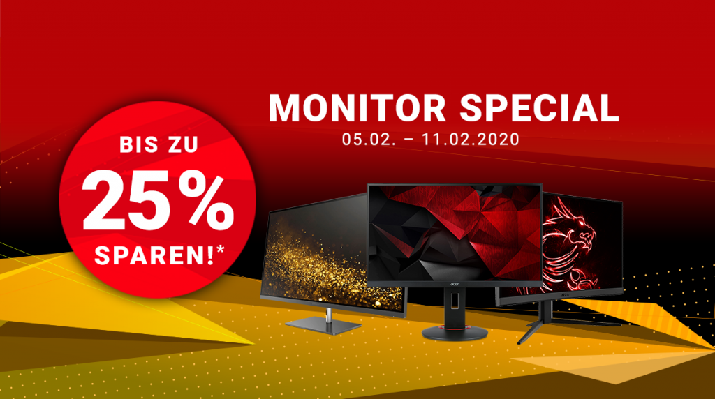 Monitor Special: Spare bis zu 25% auf ausgewählte Monitore