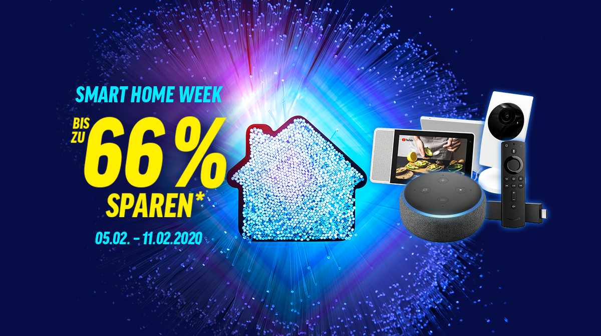 Spare bis zu 66% bei unserer Smart Home Week