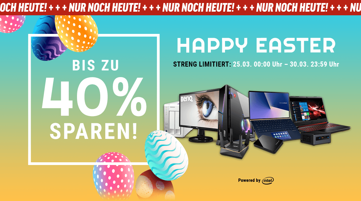 Happy Easter: Sichert euch bis zu 40% Rabatt