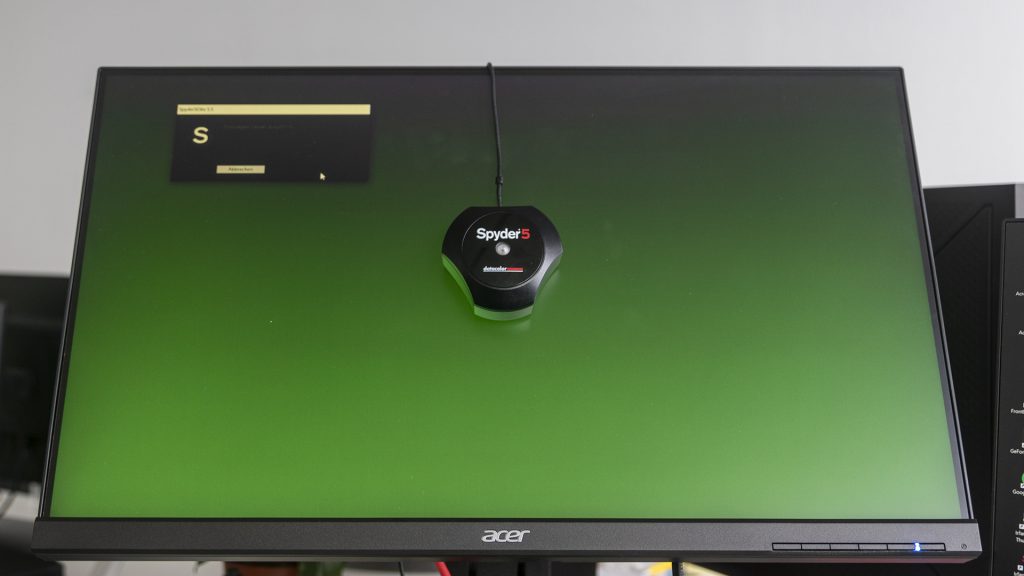 Acer XF250QC Gaming Monitor Spyder Blickwinkel Color Shift