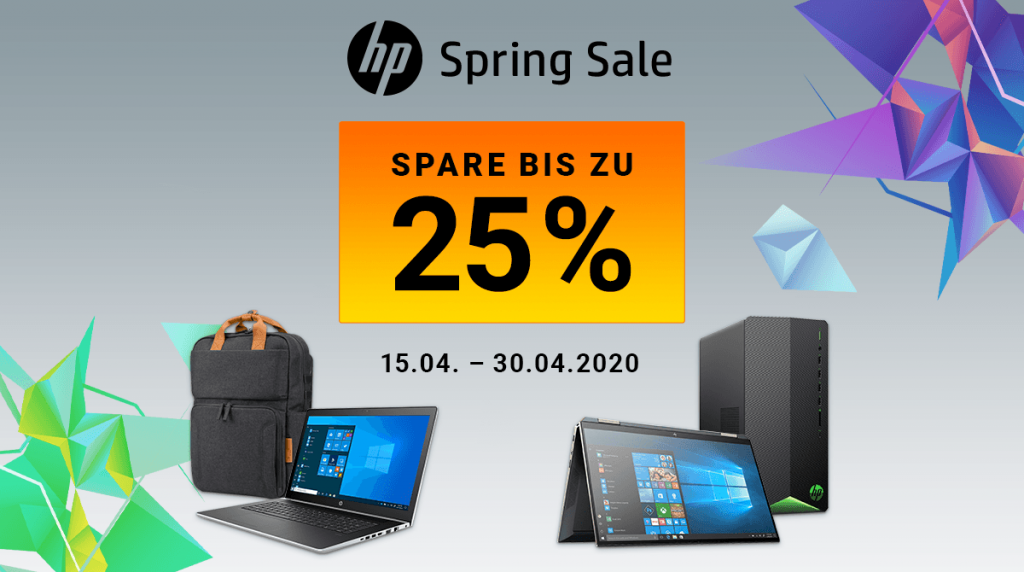 Spare bis zu 25% beim HP Spring Sale