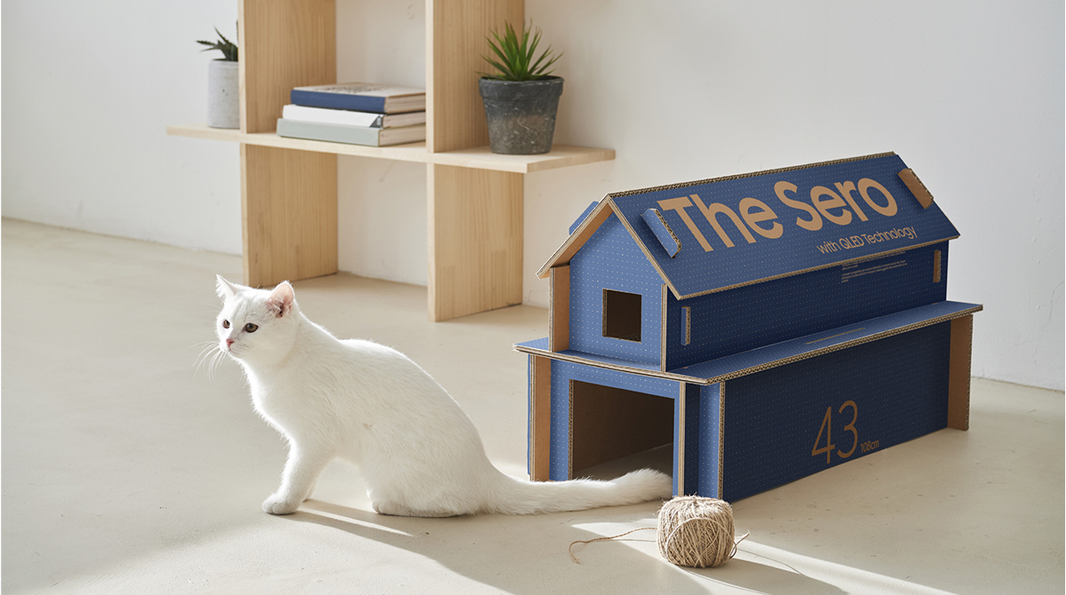 Upcycling: Samsung TV-Verpackungen bekommen kreatives zweites Leben