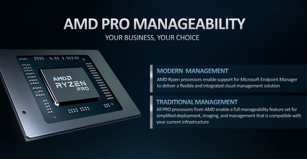 AMD Ryzen 4000 Ryzen 5 Manageability AMD Pro Security