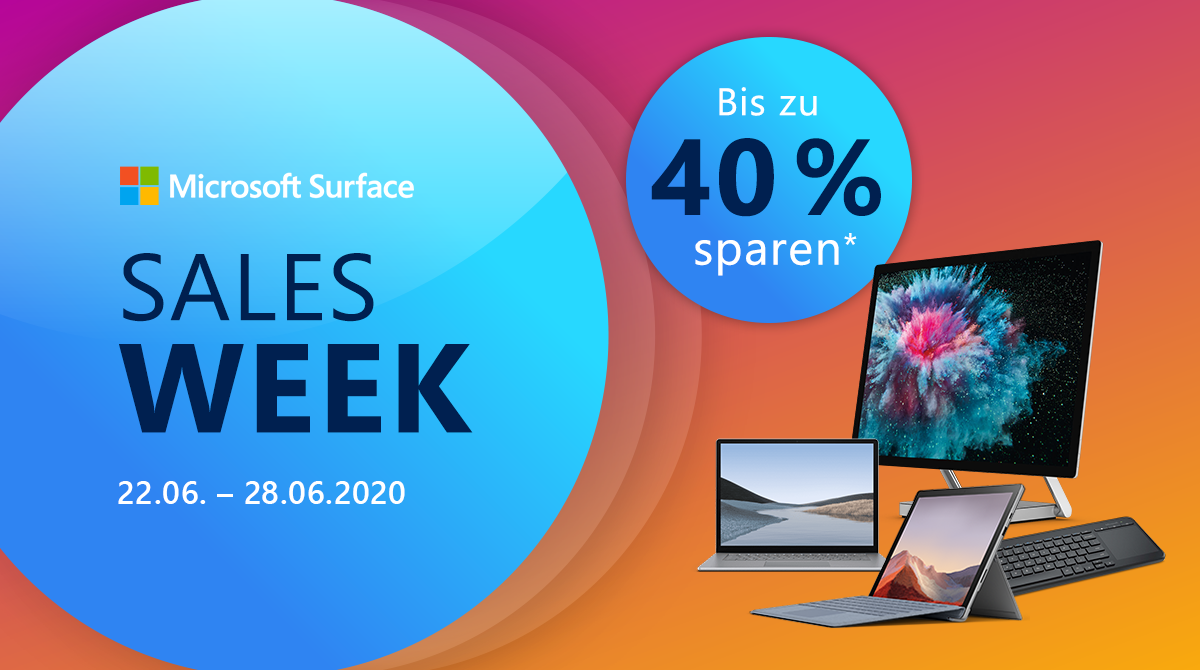 Microsoft Sales Week: Spare bis zu 40% auf ausgewählte Surface-Produkte