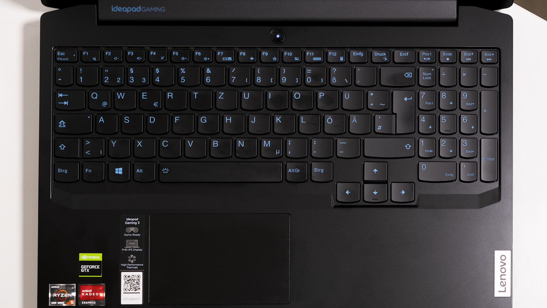 Lenovo IdeaPad Gaming 3 AMD Tastatur Totale