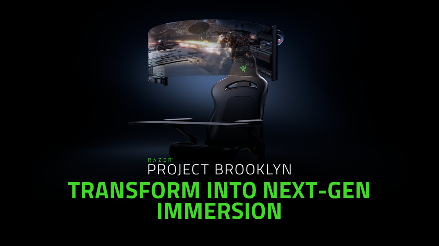 CES 2021: Razers Project Brooklyn vereint Gaming-Stuhl, rollbares OLED-Display und Gamer-Träume