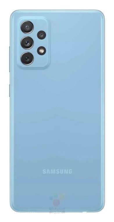 Samsung Galaxy A72 Source WinFuture - Rückseite Blau