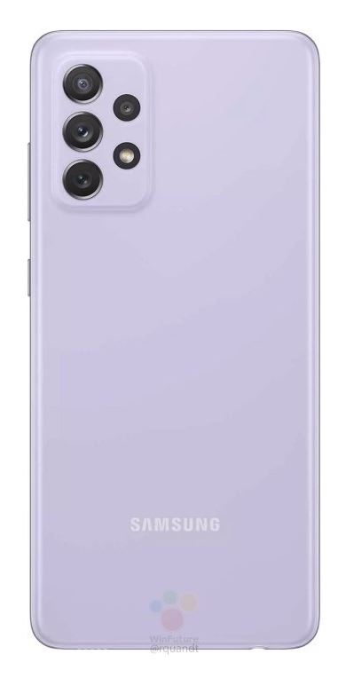 Samsung Galaxy A72 Source WinFuture - Rückseite Violett