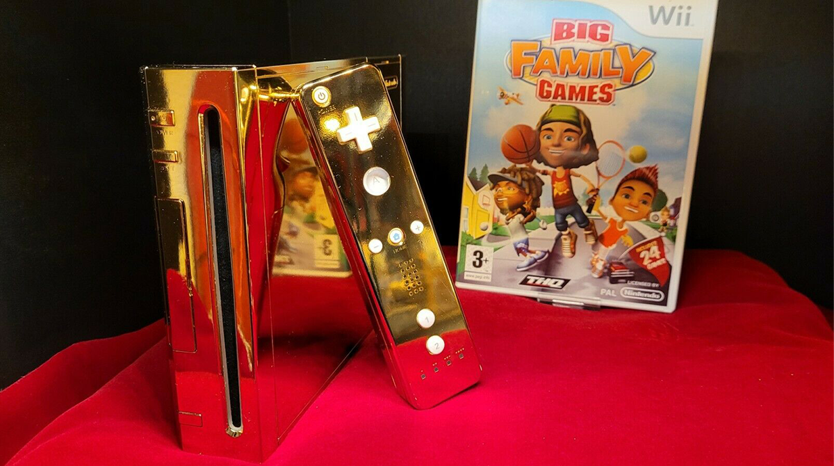 Luxus-Gaming: Die 24 Karat Gold Nintendo Wii steht endlich zum Verkauf