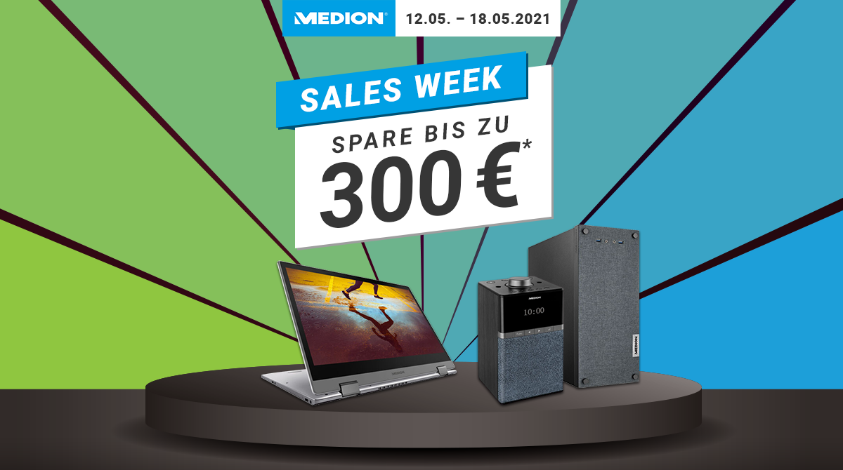Medion Sales Week: Sicher dir bis zu 300 € Rabatt