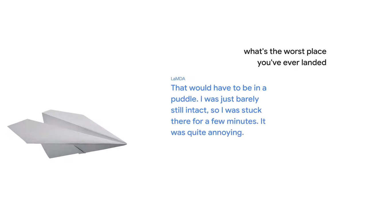 Google LaMDA: Wenn euer Google Assistant ein Papierflugzeug sein kann