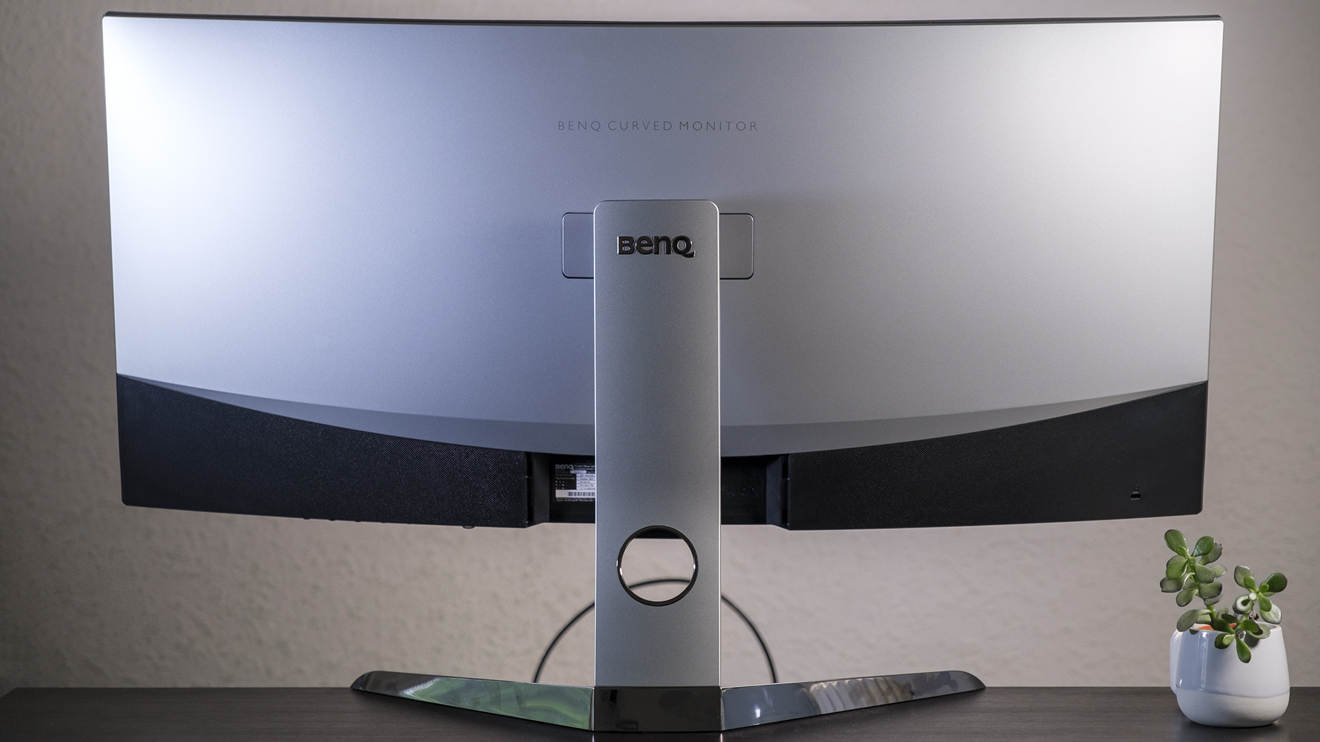 BenQ EX3501R Curved Gaming Monitor Rückseite Höheneinstellung maximal
