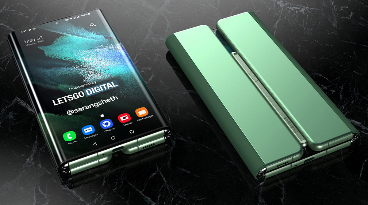 Renderbilder: So könnte das Samsung Galaxy Z Fold Tablet aussehen