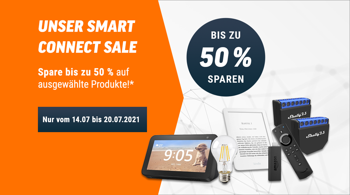 Spare bis zu 50% bei unserem Smart Connect Sale