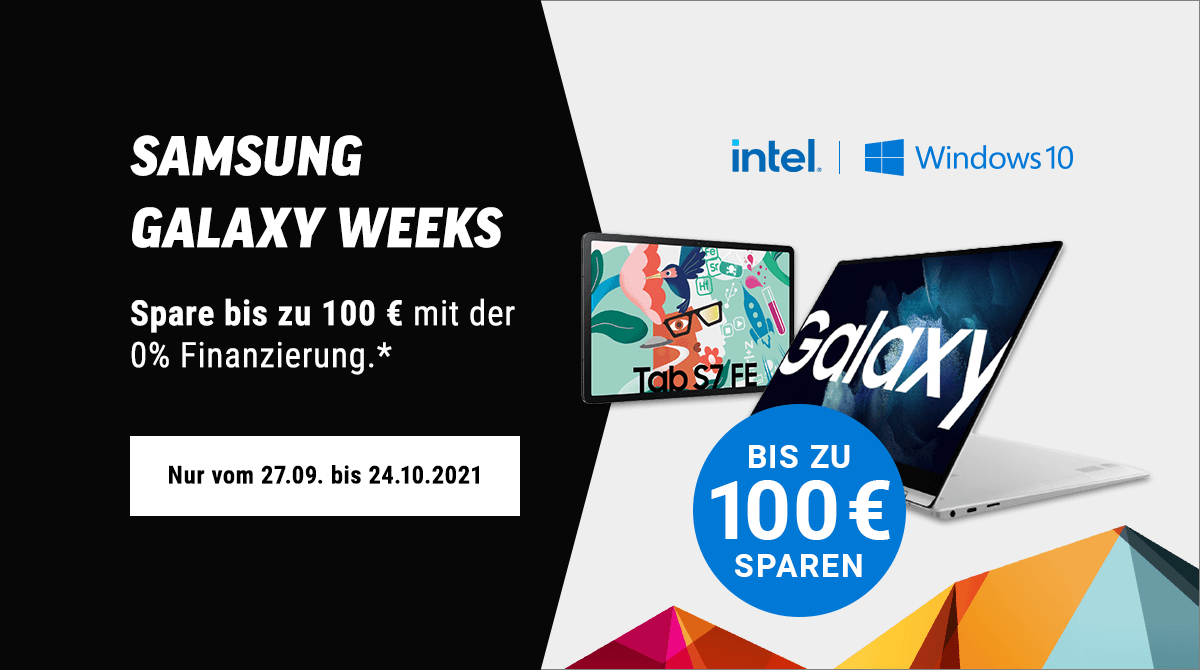 Spare bis zu 100 Euro bei den Samsung Galaxy Weeks