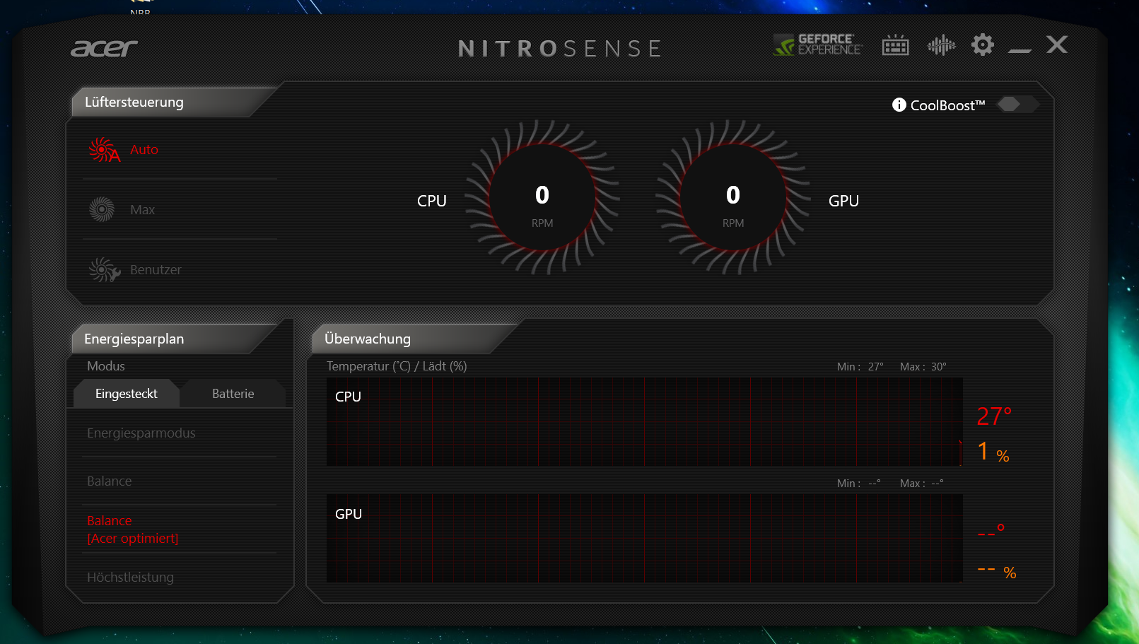 Screenshots Acer Nitro 5