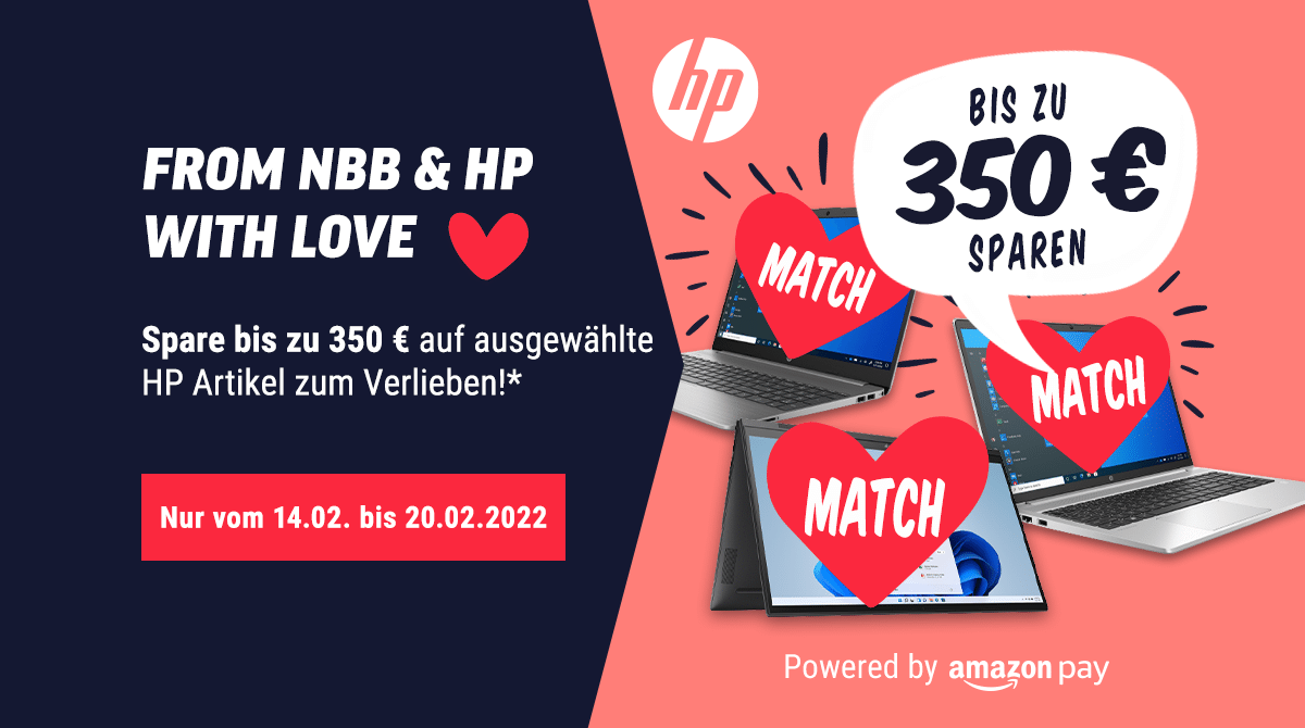 From NBB & HP with love: Spare bis zu 350 Euro