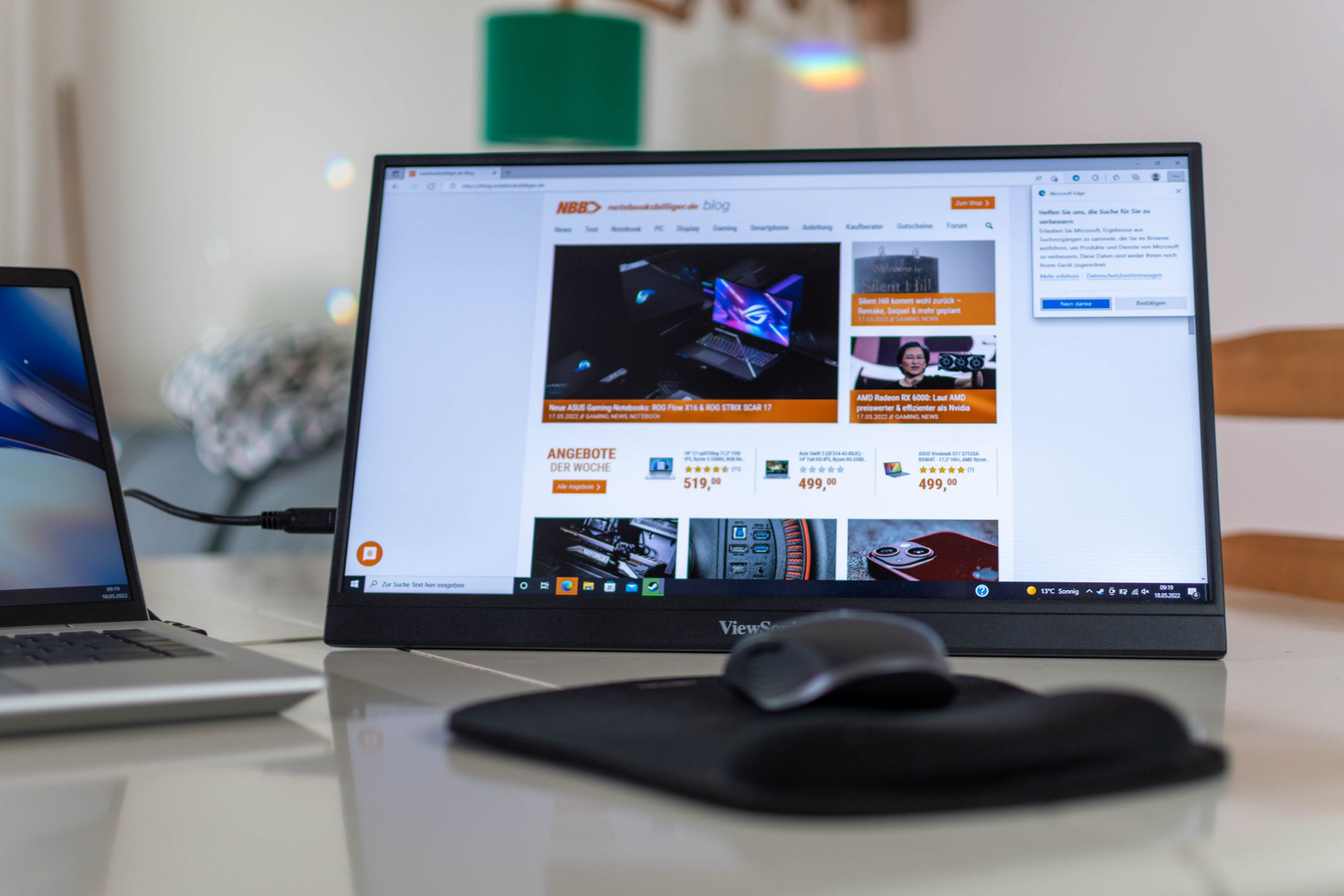 Test ViewSonic VX1755: Mobiles Display mit 144 Hz