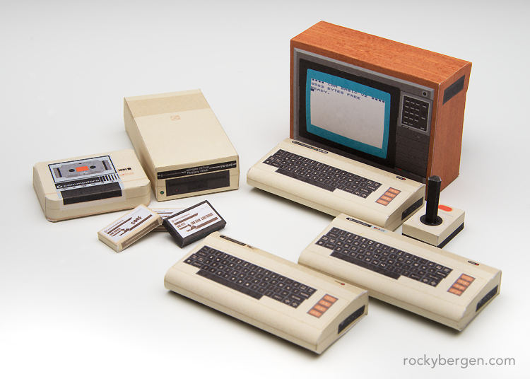 Atari, C64, Amiga & Apple: Retro-Computer aus Papier selbst basteln