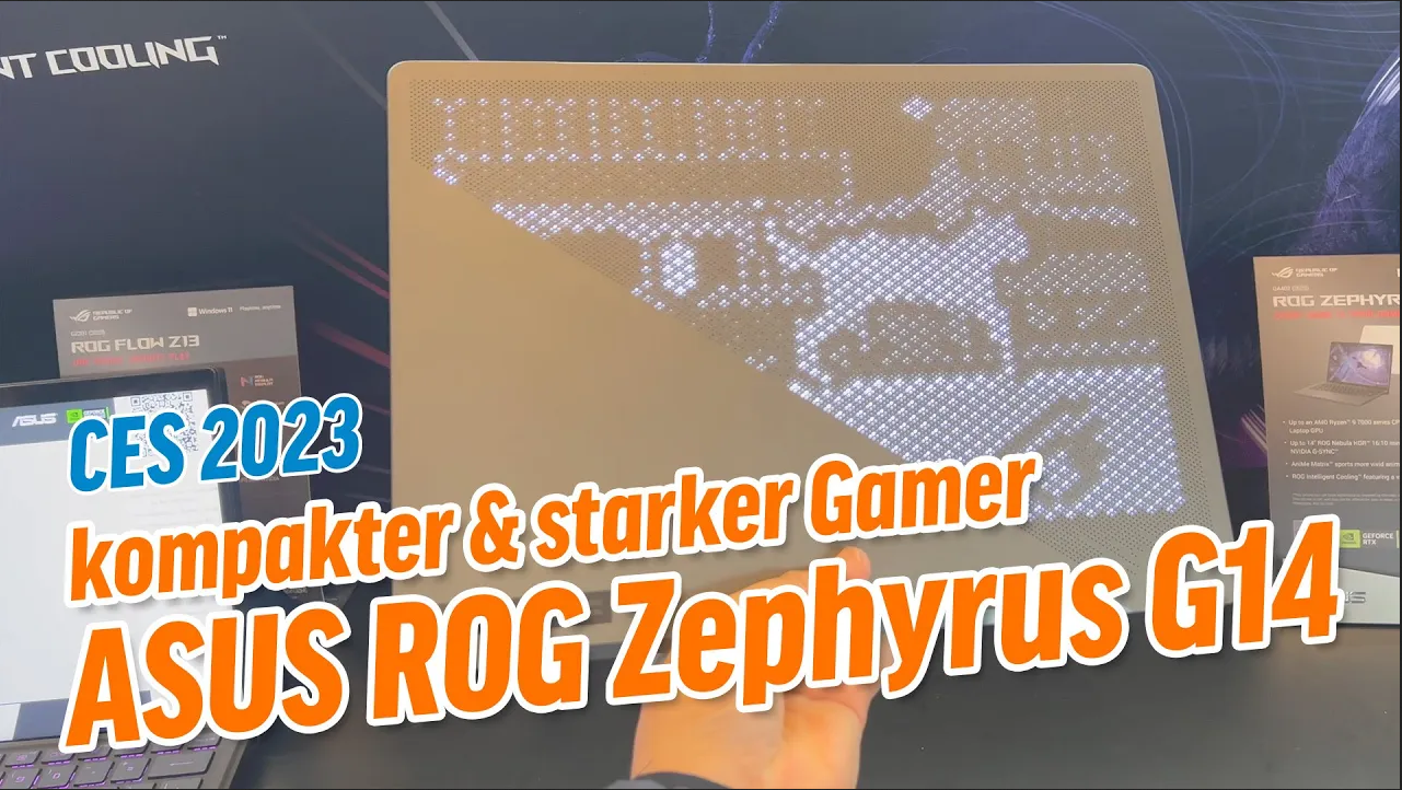 CES 2023 | ASUS ROG Zephyrus G14 – 1,6kg Gaming-Notebook mit GeForce RTX 4090 (Video)