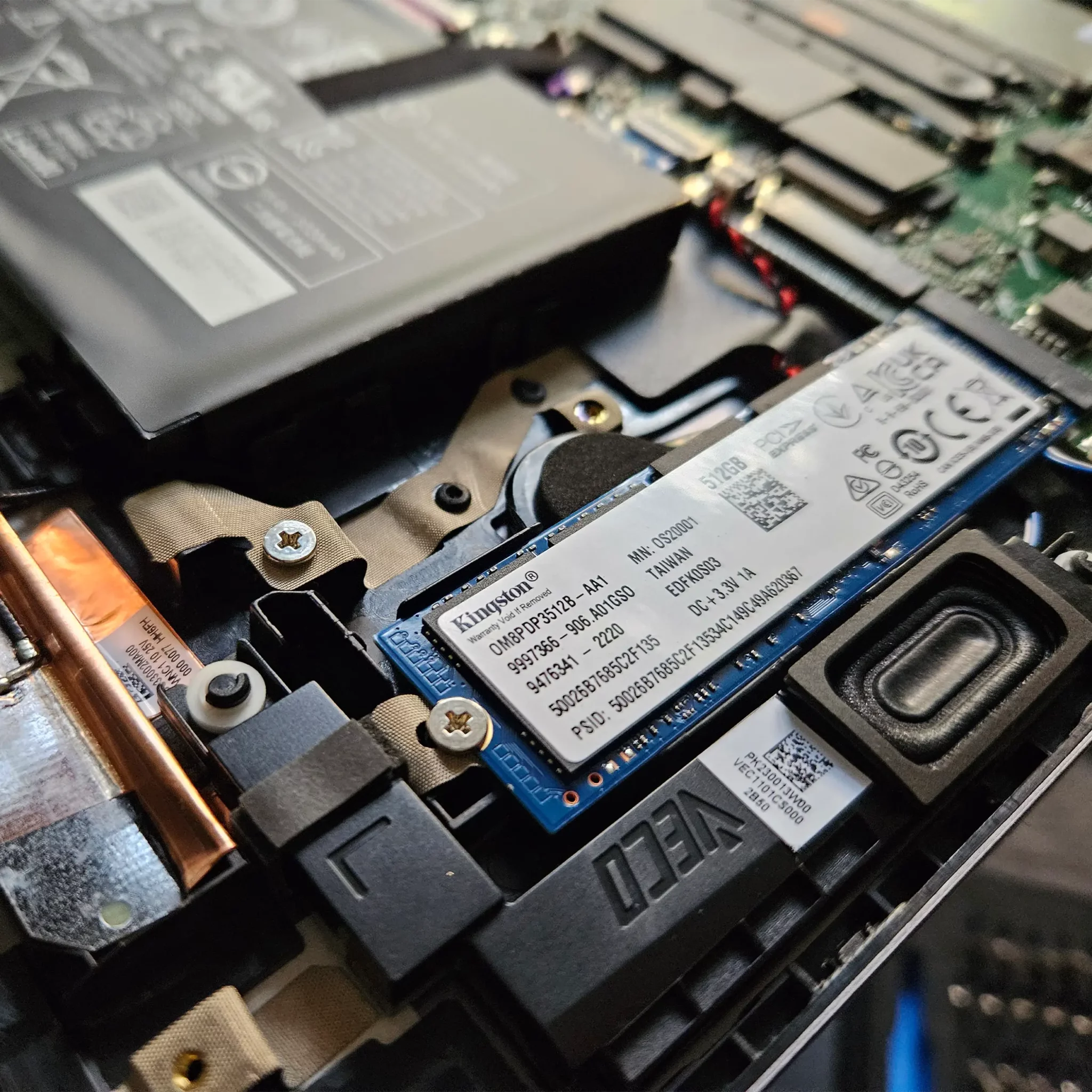 Die 512 GB große SSD des Swift X lässt sich problemlos gegen eine größere austauschen