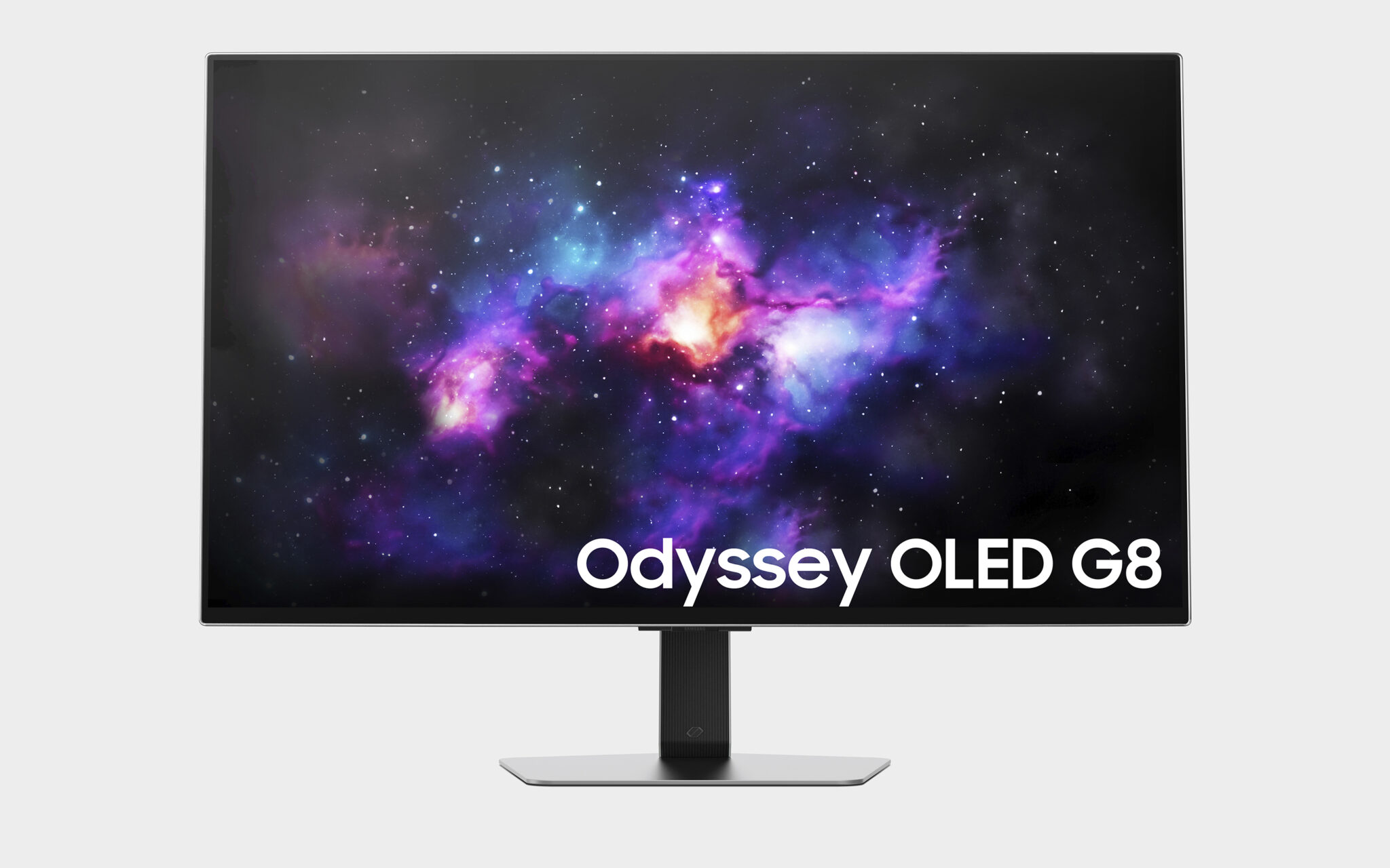 Der Samsung Odyssey OLED G8 punktet auch mit seinem schlanken Design. 