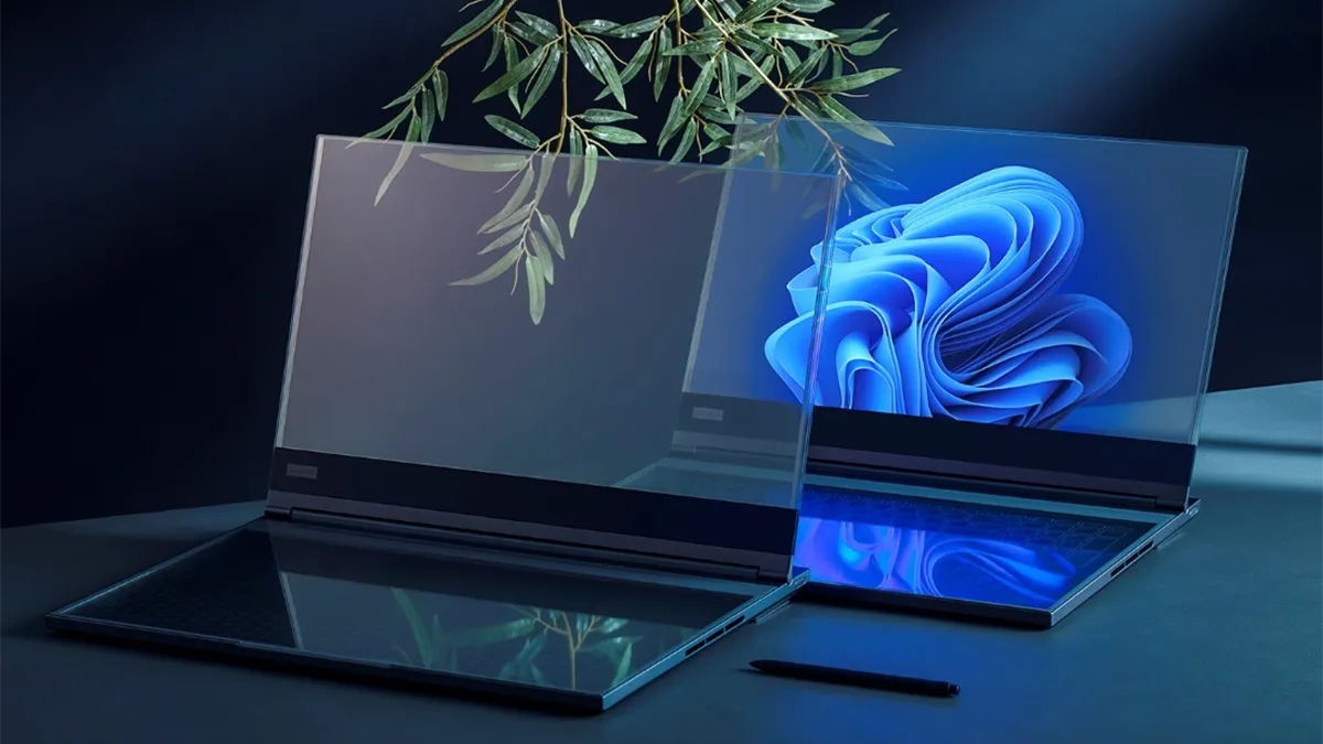 Zeigt Lenovo ein Notebook mit transparentem Display auf dem MWC?